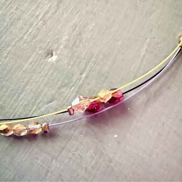 Sabika Crystal Floating Beaded Necklace Summer 2014 - Picture 4 of 9